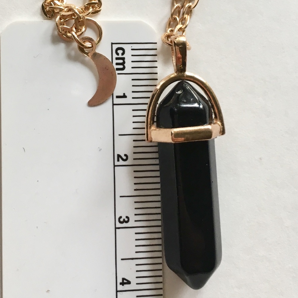 MORE COMING Natural Black Agate Double Layer Neckl - Picture 5 of 5